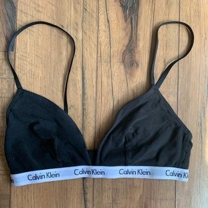 Black Calvin Klein Bralette